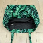 Duża torba damska shopper w zielone liście - shopper