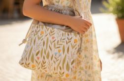 Torba shopper z kominem RASPBERI unikatowa torba handmade do wózka