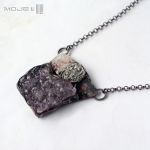 Ametystowa szczotka rustykalnie - kamień naturalny