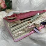 Pamiętnik, album, księga gości różowa - prezent ręcznie robiony dla mamy babci dziecka