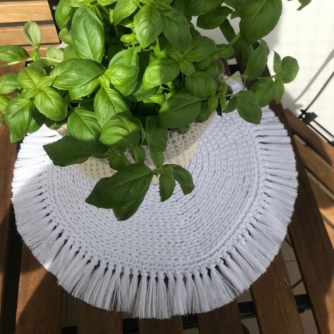 Podkładka na stół ,średnica 30cm, boho,okrągła podkładka.