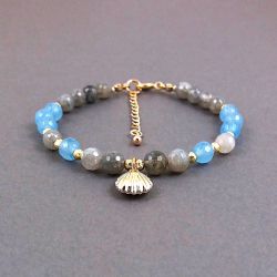 Bransoletka z labradorytów.