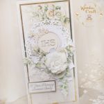 Kartka komunijna, pamiątka "WhiteRoses1" - 