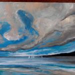 Morze-obraz akrylowy formatu 30/50 cm.  - 