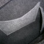 Grey cat on pocket/strap - 