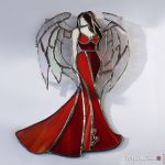 Anielica Jachil - anioł witraż na ścianę