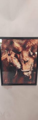 Obrazek diamentowy 15x20cm KONIE