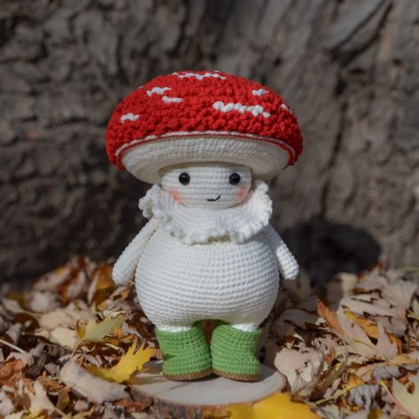 Maskotka muchomorek, Grzybek , Dekoracja domu, Prezent dla dziecka