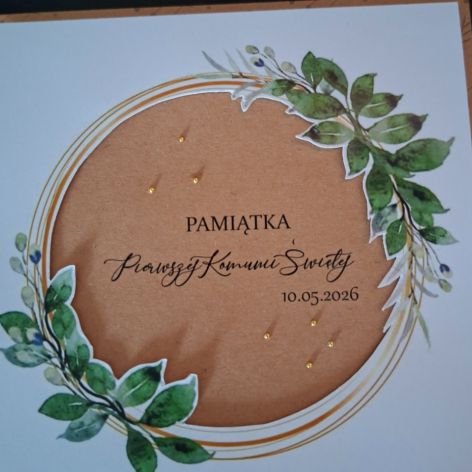 Kartka na Komunie - pamiątka Pierwszej Komunii Świętej KH20260426-3