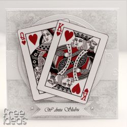 Karty do gry miłosny poker ślubna KS135