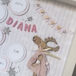 Metryczka w ramce 3D z łosiem - 
