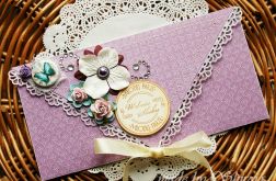 Kopertówka z okazji ślubu-wrzosowa łąka