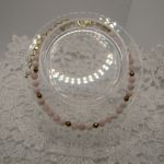 Delikatna bransoletka z różowym opalem 06 - 