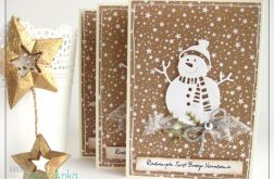 Kartka świąteczna z bałwankiem 6