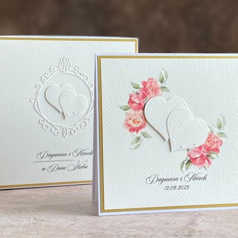 Kartka ślubna z pudełkiem i kopertą WA26C