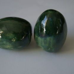 jajko ceramiczne butelkowa zieleń