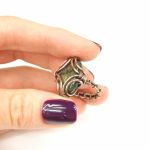 Labradoryt pierścionek z oksydowanej miedzi - Labradoryt pierścionek z oksydowanej miedzi