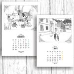 Miejskie Baśnie... kalendarz rysowany piórkiem - 