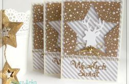 Kartka świąteczna z reniferem, jeleniem 3