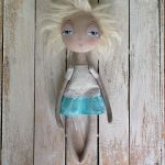 ANIOŁEK lalka dekoracja tekstylna  OOAK - niekoniecznie muszę być aniołkiem