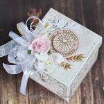 Komunijny box różowy - z życzeniami - Box - detal I