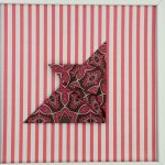 Obrazek origami różow Lis Baby Shower - Stojący
