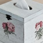 Chustecznik róże vintage - chustecznik vintage