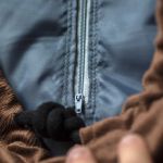 Szaro-brązowa duża torba z kominem patchwork - 