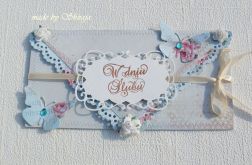 Kartka z okazji ślubu 'delikatnie- kryształowo''