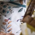 Miodowa boho bag w pepitkę - 