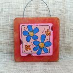 Obrazek na drewnie Cheerful Flowers - obrazek na drewnie 1