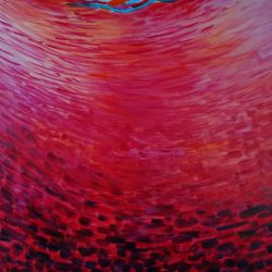 Duży obraz olej na płótnie abstrakcja dna