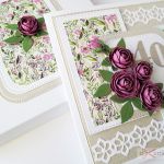 Kartka ROCZNICA ŚLUBU beżowo-różowa #1 - Beżowo-różowa kartka na rocznicę ślubu z różami