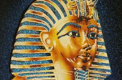 Obraz, 35x50cm, Faraon Tutanchamon, Płótno Faraońskie, Egipt, 100% oryginalny 07