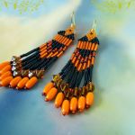 Indiańskie kolczyki słoneczne. - 