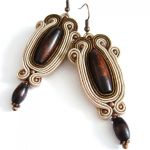 kolczyki sutasz miedź i brąz - 
