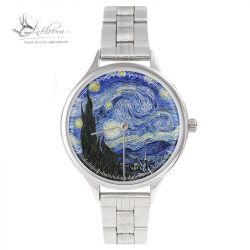Zegarek Art z bransoletą"Gwieździsta noc"
