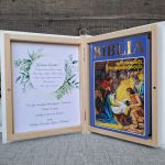 Pamiątka Chrztu Świętego, Biblia - BCHN2 - Biblia w drewnianym pudełku