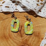 "Vila III" - kolczyki z gliny polimerowej. - pastelowe kolory