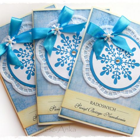 Kartka świąteczna z bombką