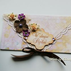 Kopertówka z okazji ślubu-'wrzosowa łąka'