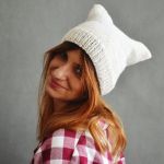 Czapka Kremowy Kotek - biała czapka