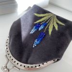 Portmonetka welurowa damska “Szafirek” - 