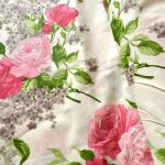 Tkanina bawełna-wzór róże i bzy - 