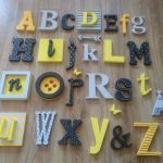 alfabet -żółty - 