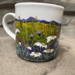 Porcelanowy kubek ręcznie malowany Łąka 2 - 