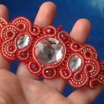 Bransoletka Czerwień i złoto - 