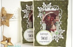 Kartka świąteczna z dziećmi