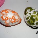Pisanki frywolitkowe - 