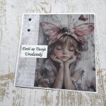 Kartka dziecięca dla dziewczynki  - 